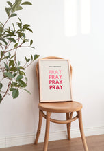 Pray Christian Wall Print Retro Christian Poster Bible Verse  Digital Download Print Wall Decor Large Printable Art Christian Gift God Jesus 1675198201