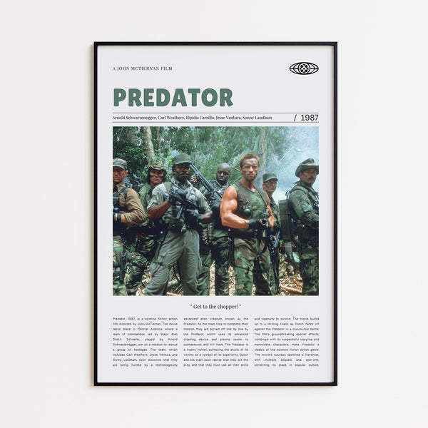 Predator, John McTiernan, Retro Movie Poster, Custom Movie Poster 4421170575