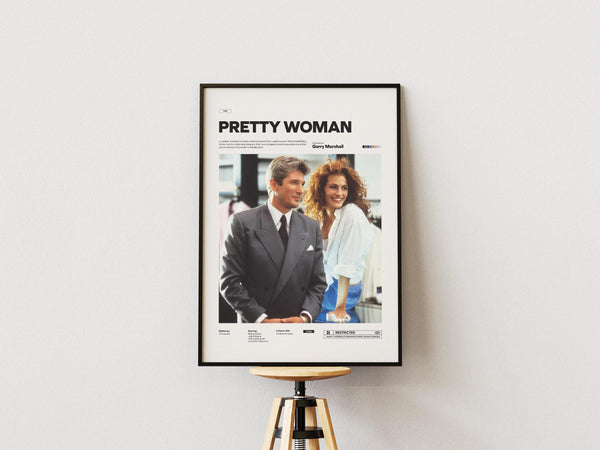Pretty Woman Movie Poster  Pretty Woman Poster Print  Richard Gere and Julia Roberts in Pretty Woman Poster  Film Poster Wall Decor Idea 1860138576