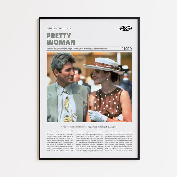 Pretty Woman, Garry Marshall, Retro Movie Poster, Custom Movie Poster 4421171283