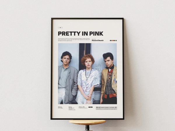 Pretty in Pink Poster, Molly Ringwald Poster, Howard Deutch Film Pretty in Pink Print, Cult Movie Wall Art, Romance Movie Print Poster 4336424005