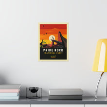 Pride Rock Travel Poster, Disney Lion King Poster, Lion King Wall Art, Lion King Art Print, Retro Print, Disney Posters, Disney Gift, Decor 1349424571