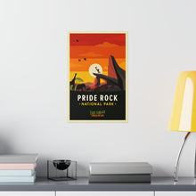Pride Rock Travel Poster, Disney Lion King Poster, Lion King Wall Art, Lion King Art Print, Retro Print, Disney Posters, Disney Gift, Decor 1349424571