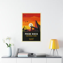 Pride Rock Travel Poster, Disney Lion King Poster, Lion King Wall Art, Lion King Art Print, Retro Print, Disney Posters, Disney Gift, Decor 1349424571