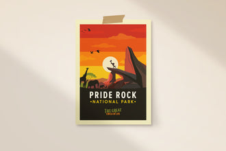 Pride Rock Travel Poster, Disney Lion King Poster, Lion King Wall Art, Lion King Art Print, Retro Print, Disney Posters, Disney Gift, Decor 1349424571