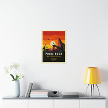 Pride Rock Travel Poster, Disney Lion King Poster, Lion King Wall Art, Lion King Art Print, Retro Print, Disney Posters, Disney Gift, Decor 1349424571
