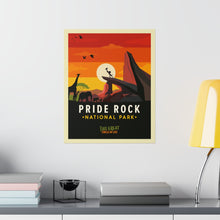 Pride Rock Travel Poster, Disney Lion King Poster, Lion King Wall Art, Lion King Art Print, Retro Print, Disney Posters, Disney Gift, Decor 1349424571