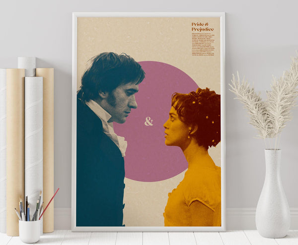 Pride & Prejudice Poster - Joe Wright - Custom Poster - Minimalist Movie Poster - Vintage Movie Poster - Wall Art Print - Home Decor - Gift 1889278031