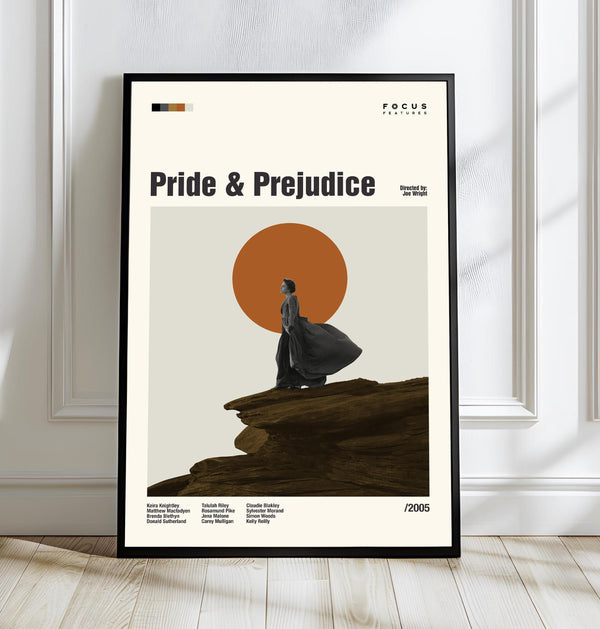 Pride & Prejudice Poster, Mid-Century Modern Art, Minimalist Movie Print 4444544912 2042