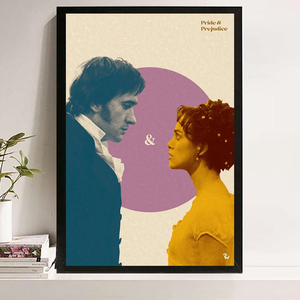 Pride and Prejudice Movie Poster, Handmade Canvas Wall Art 1868641311 - Copy