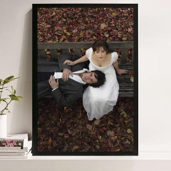 Pride and Prejudice Movie Poster, Handmade Canvas Wall Art 1868641311 - Copy (2)