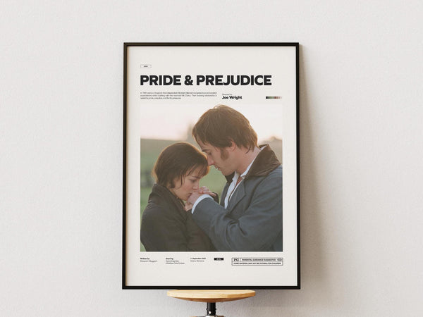 Pride and Prejudice Poster, Keira Knightley and Matthew Macfadyen Poster, Love Movie Pride and Prejudice Poster Print, Movie Wall Decor Idea 1898216917