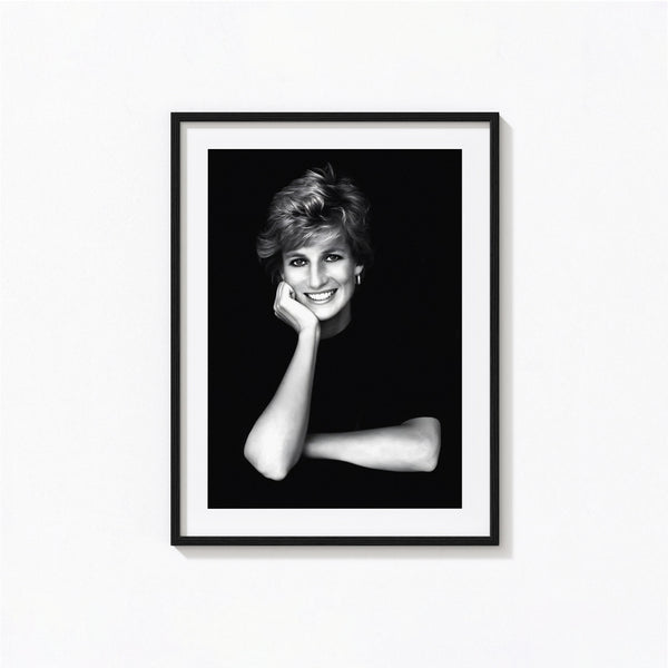 Princess Diana Print, Princess Diana Iconic Print, Black and White Wall Art, Vintage Print, Photography Prints, Museum Quality Print 1620779595