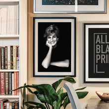 Princess Diana Print, Princess Diana Iconic Print, Black and White Wall Art, Vintage Print, Photography Prints, Museum Quality Print 1620779595