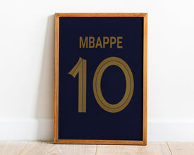 Kylian Mbappe Jersey Wall Art, 3 Size Included 1404990520