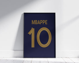 Kylian Mbappe Jersey Wall Art, 3 Size Included 1404990520