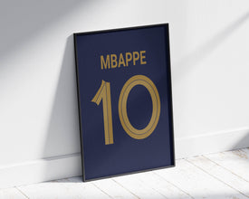Kylian Mbappe Jersey Wall Art, 3 Size Included 1404990520