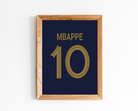Kylian Mbappe Jersey Wall Art, 3 Size Included 1404990520