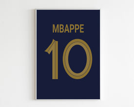 Kylian Mbappe Jersey Wall Art, 3 Size Included 1404990520