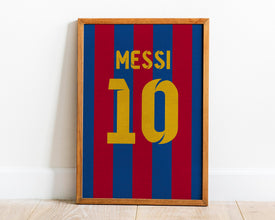 Lionel Messi Jersey Wall Art, 3 Ratio Included 1410419265