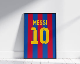 Lionel Messi Jersey Wall Art, 3 Ratio Included 1410419265