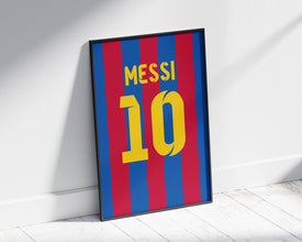 Lionel Messi Jersey Wall Art, 3 Ratio Included 1410419265