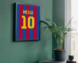 Lionel Messi Jersey Wall Art, 3 Ratio Included 1410419265
