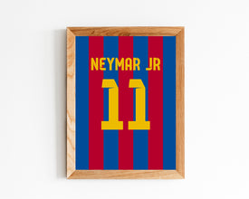 Neymar JR Soccer Shirt Poster 1424405179