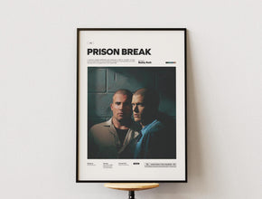 Prison Break Poster Print, Lincoln Burrows and Michael Scofield Poster, Prison Break Wall Art, Alternative Movie Poster 1867052280