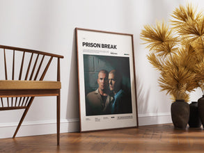 Prison Break Poster Print, Lincoln Burrows and Michael Scofield Poster, Prison Break Wall Art, Alternative Movie Poster 1867052280