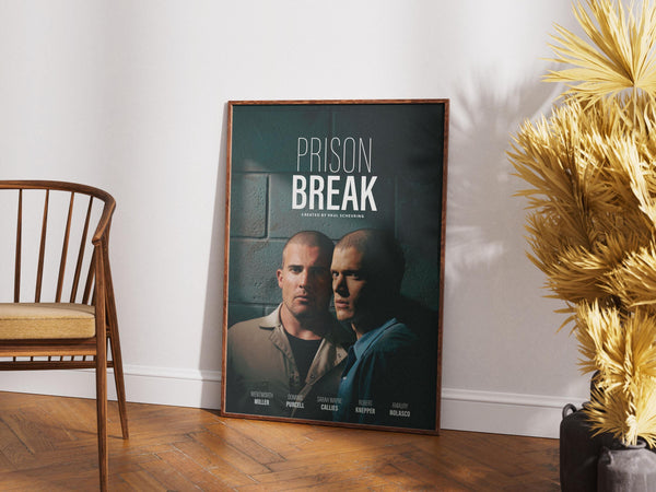 Prison Break Poster, TV Series Wall Decor, Vintage Movie Art,  Michael Scofield 1890739966