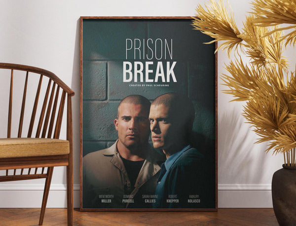 Prison Break Poster, Tv Series Poster, Gift Idea, Retro Vintage Poster, Wall Decor, Movie Art, Home Decor, Michael Scofield, Gift for Him 1887056515