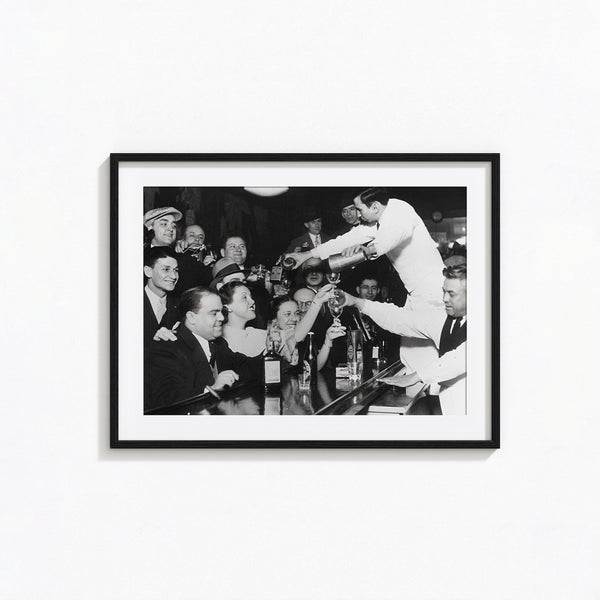 Prohibition Print, End of Prohibition, Pub Wall Black and White Wall Art, Vintage Print, Photography Prints, Museum Quality Photo Art Print 1620779355