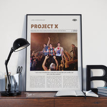Project X, Nima Nourizadeh, Retro Movie Poster, Custom Movie Poster Print 4421172586