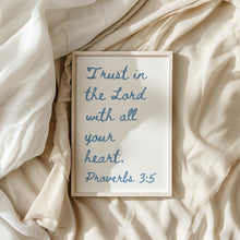 Proverbs 35-6 Christian Wall Art, Christian Quote Minimalist Poster, Bible Verse Home Decor, Trendy Apartment Wall Art, Blue Wall Art 1774683653 5457