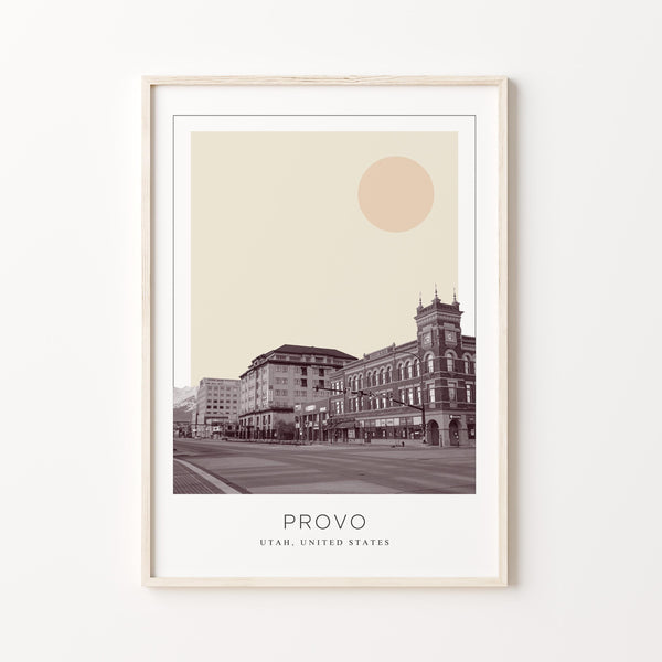 Provo Poster Print, Provo Travel Poster, Provo Minimalistic Wall Art, Provo, Utah, United States 1868247174