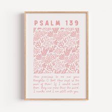 Psalm 139 Coastal Print Pink Christian Wall Art (Digital Download) 1745808922 5668