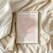 Psalm 139 Coastal Print Pink Christian Wall Art (Digital Download) 1745808922 5668