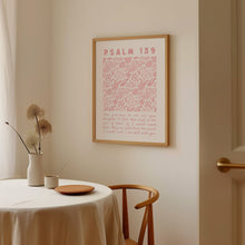 Psalm 139 Coastal Print Pink Christian Wall Art (Digital Download) 1745808922 5668