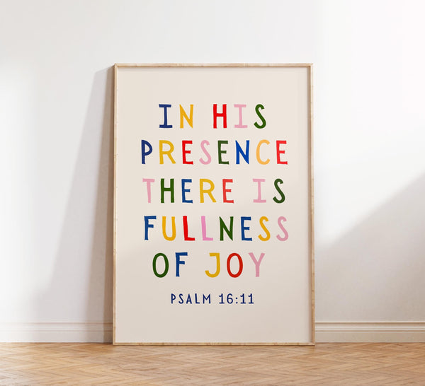 Psalm 1611, Minimalist Christian Wall Art, Scripture Art, Digital Print, Trendy Bible Art, Dorm Room Decor, Colorful Poster, Bible Verse 1796465138