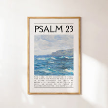 Psalm 23 Coastal Print Christian Bible Verse Wall Art (Digital Download) 1757029956