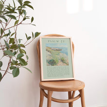Psalm 23 Coastal Print Sage Green Bible Verse (Digital Download) 1874512731