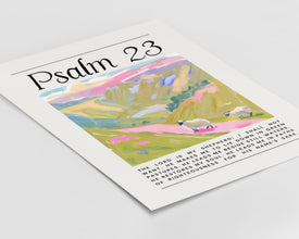 Psalm 23 Poster Christian Bible Verse Wall Art (Printed & Shipped) 1867803378