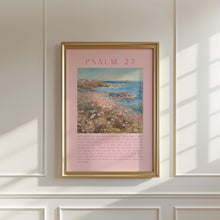 Psalm 27 Christian Wall Art Pink Coastal Scripture (Digital Download) 1860319720