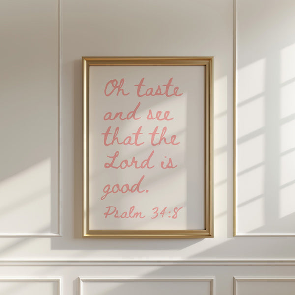 Psalm 348 Christian Wall Art Bible Verse Quote Coastal Granddaughter Prints Apartment Decor Minimalist Faith Inspired Poster Girly Pink Art 1760000007