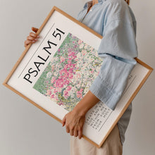 Psalm 51 Flower Market Print Christian Bible Verse Wall Art (Digital Download) 1796704608