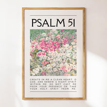 Psalm 51 Flower Market Print Christian Bible Verse Wall Art (Digital Download) 1796704608