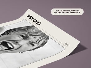 Psycho (1960) Classic Film Poster  Janet Leigh  Alfred Hitchcock  Halloween Decor  Wall Art Gift  Digital Download & Print Option 1782509835