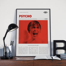 Psycho, Alfred Hitchcock, Retro Movie Poster, Custom Movie Poster 4421166909