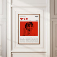 Psycho, Alfred Hitchcock, Retro Movie Poster, Custom Movie Poster 4421166909